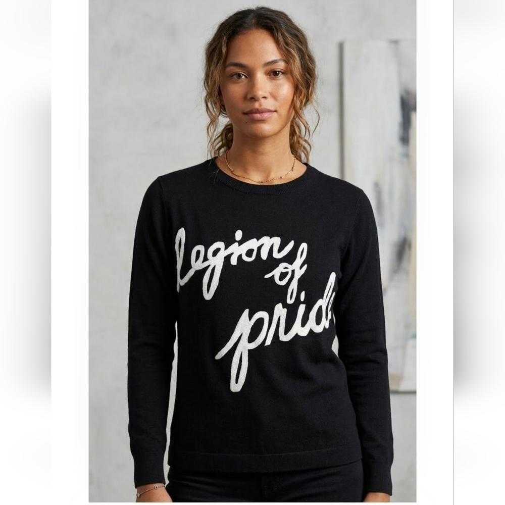 MEXX Knit Sweater "Legion of Pride" - Chic & Trendy -back Full Zip- Size XL